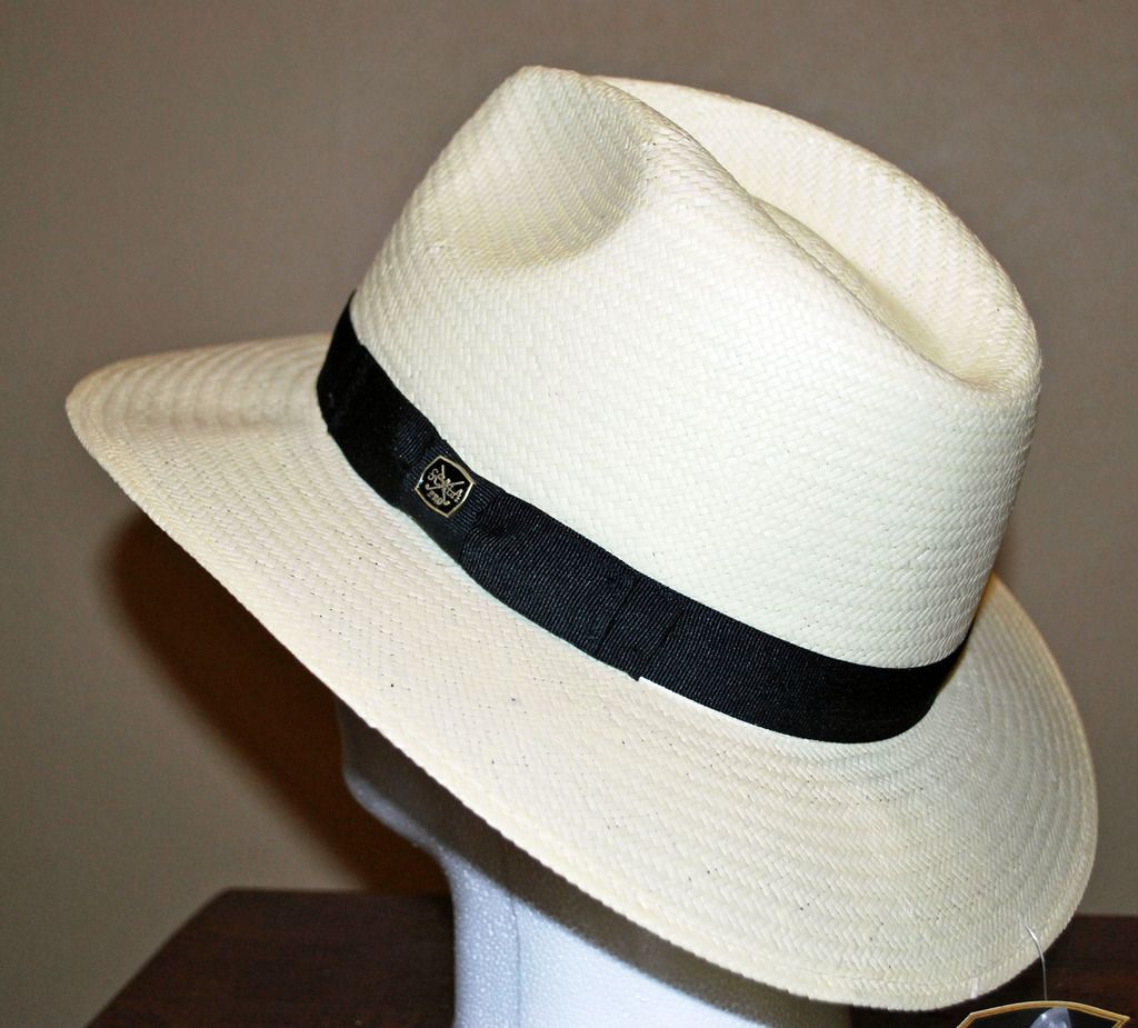 NWT Scala Pro Golf Toyo Straw SAFARI Fedora Men's Summer Sun Hat